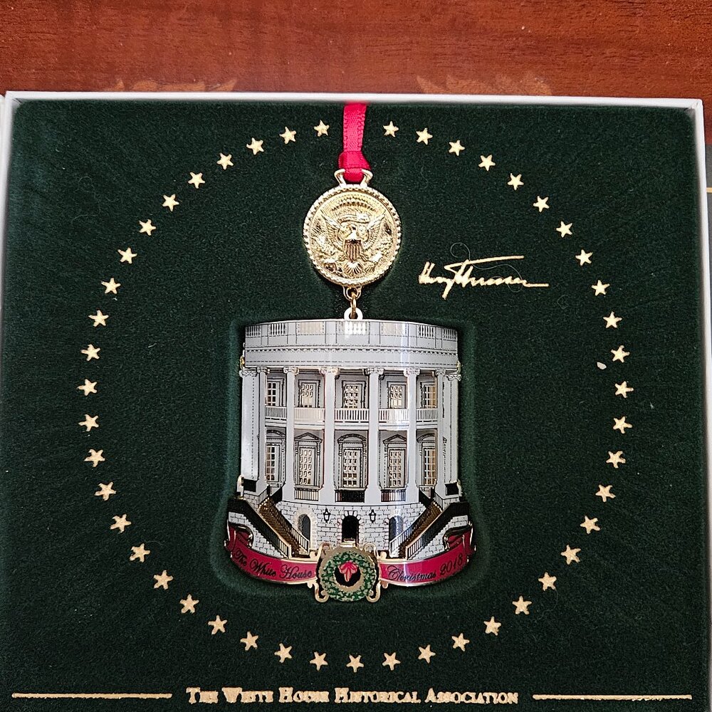 2018 THE WHITE HOUSE HISTORICAL ASSOCIATION CHRISTMAS HOLIDAY ANNUAL ORNAMENT